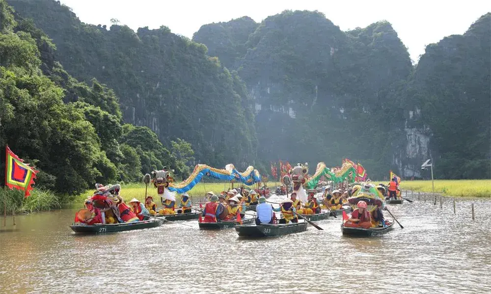 Lễ hội Sắc vàng Tam Cốc mang đậm bản sắc văn hóa nông nghiệp
